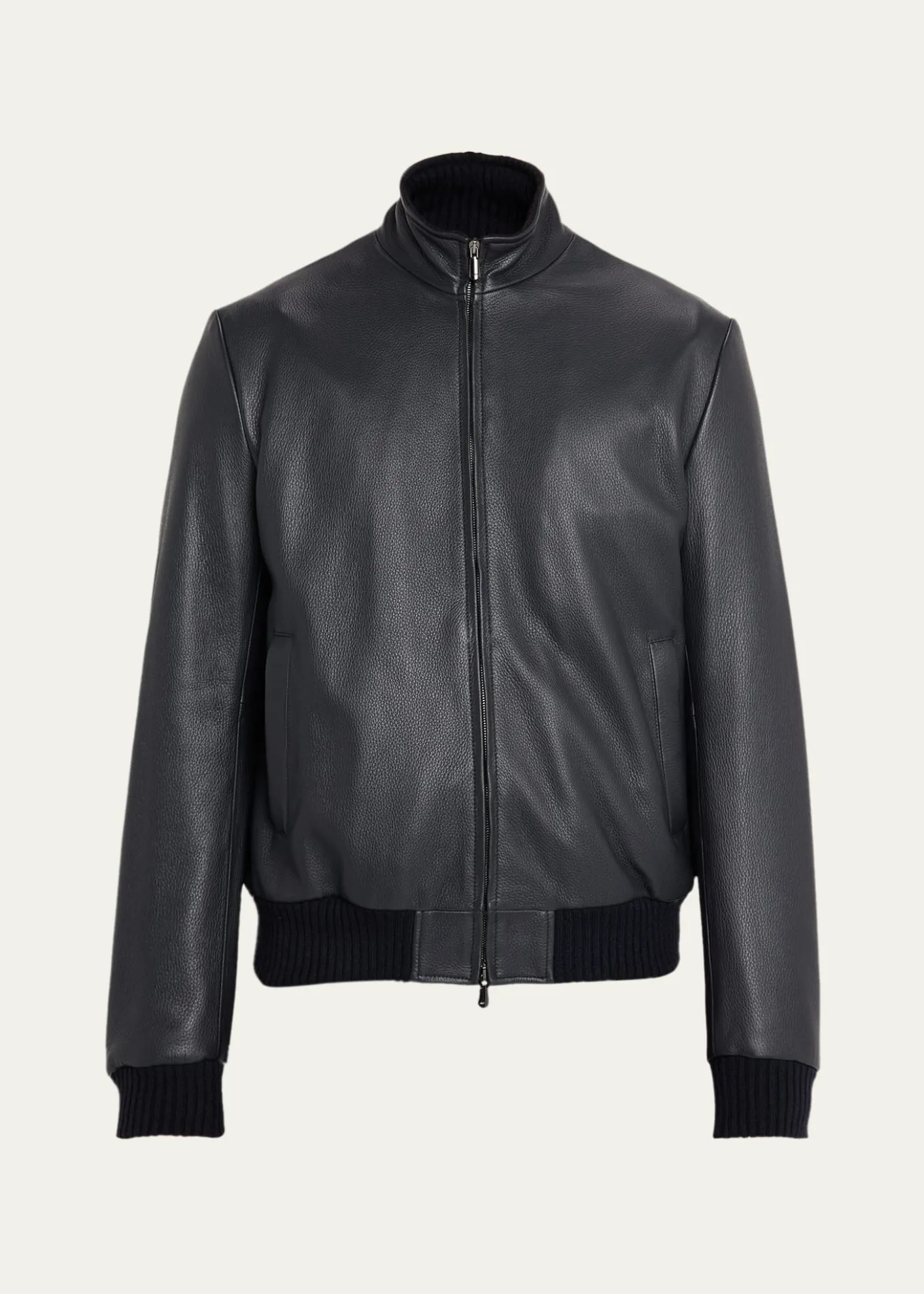 Cesare AttoliniMen's Leather Bomber Jacket