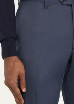 Cesare AttoliniMen's Luxe Twill Flat-Front Trousers
