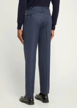 Cesare AttoliniMen's Luxe Twill Flat-Front Trousers