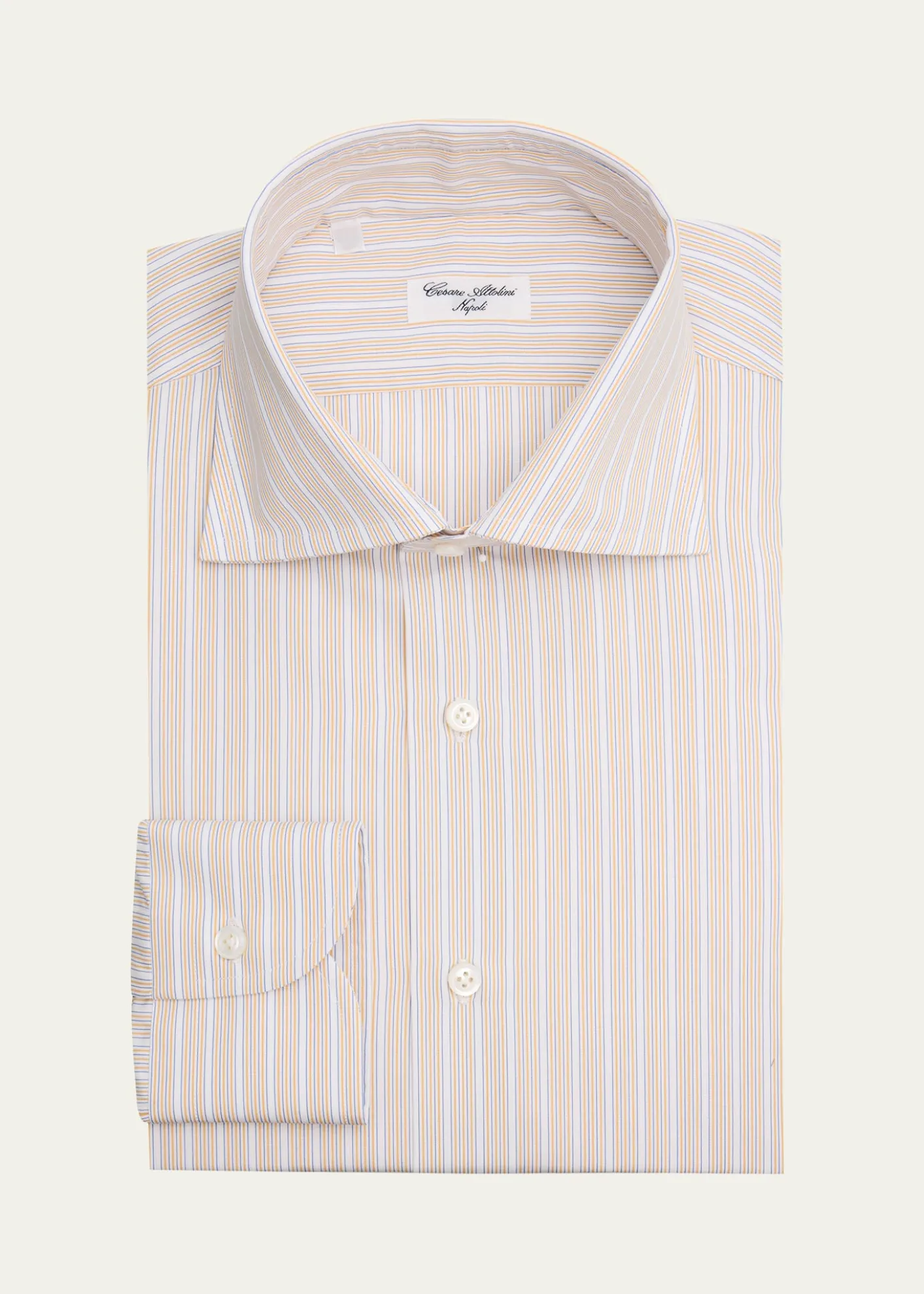 Cesare AttoliniMen's Multi-Stripe Cotton Dress Shirt