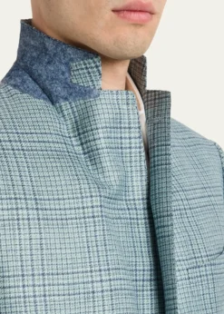 Cesare AttoliniMen's Plaid Cashmere-Blend Sport Jacket