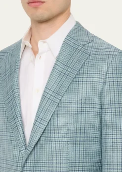 Cesare AttoliniMen's Plaid Cashmere-Blend Sport Jacket
