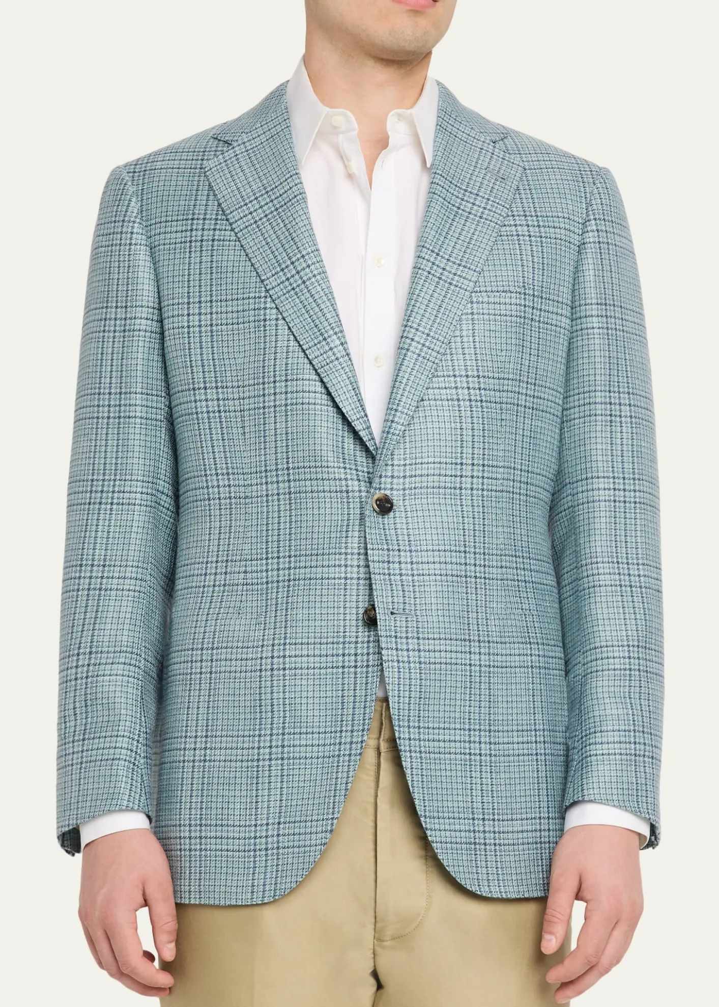 Cesare AttoliniMen's Plaid Cashmere-Blend Sport Jacket