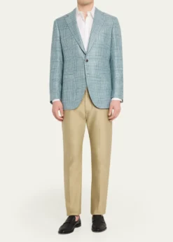 Cesare AttoliniMen's Plaid Cashmere-Blend Sport Jacket