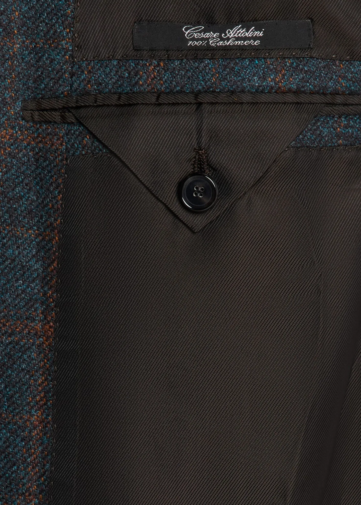 Cesare AttoliniMen's Plaid Cashmere Two-Button Jacket