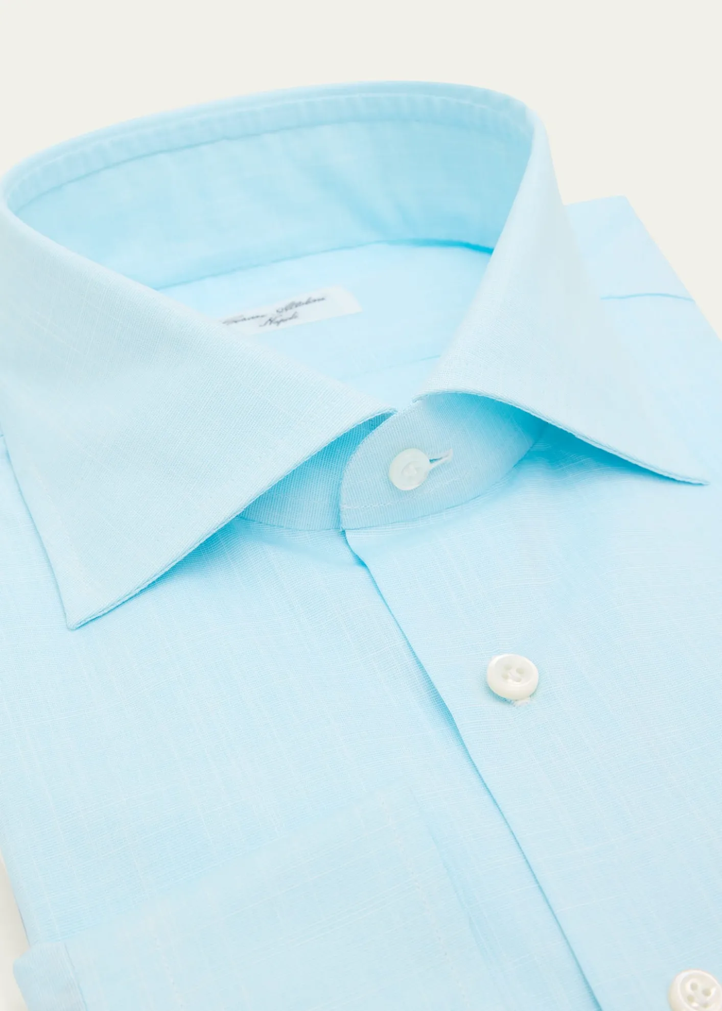 Cesare AttoliniMen's Slubbed Check Cotton Dress Shirt