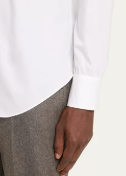 Cesare AttoliniMen's Solid Cotton Sport Shirt