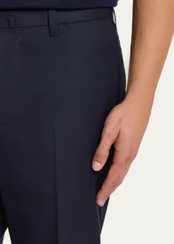 Cesare AttoliniMen's Super 150's Wool Flat-Front Trousers