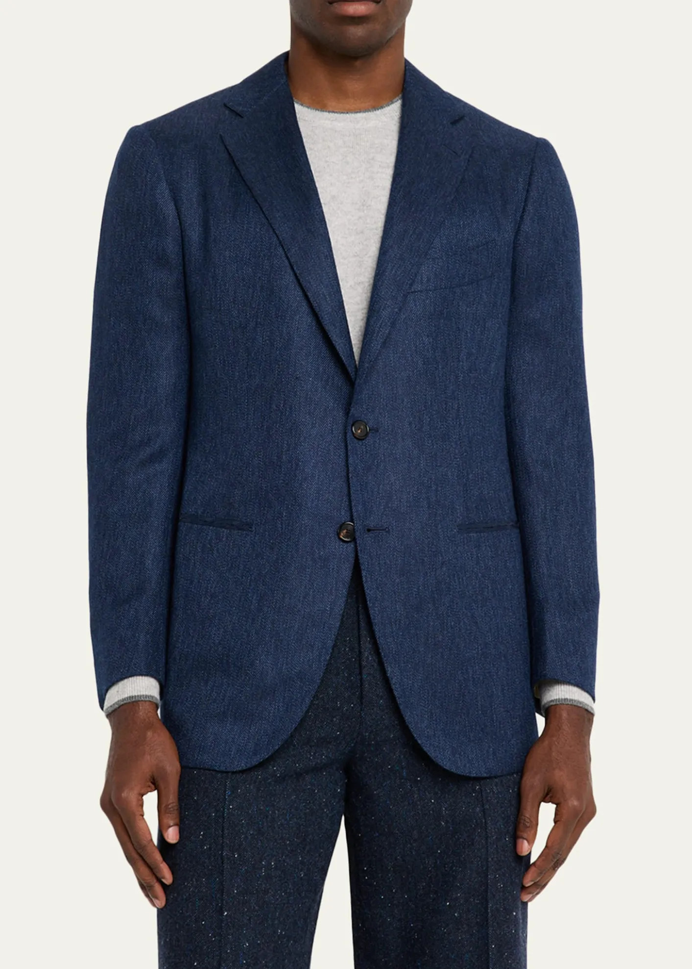 Cesare AttoliniMen's Textured Cashmere Jacket