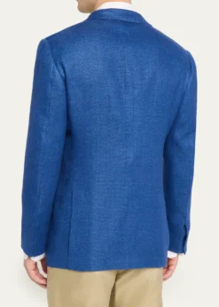 Cesare AttoliniMen's Tonal Herringbone Two-Button Jacket