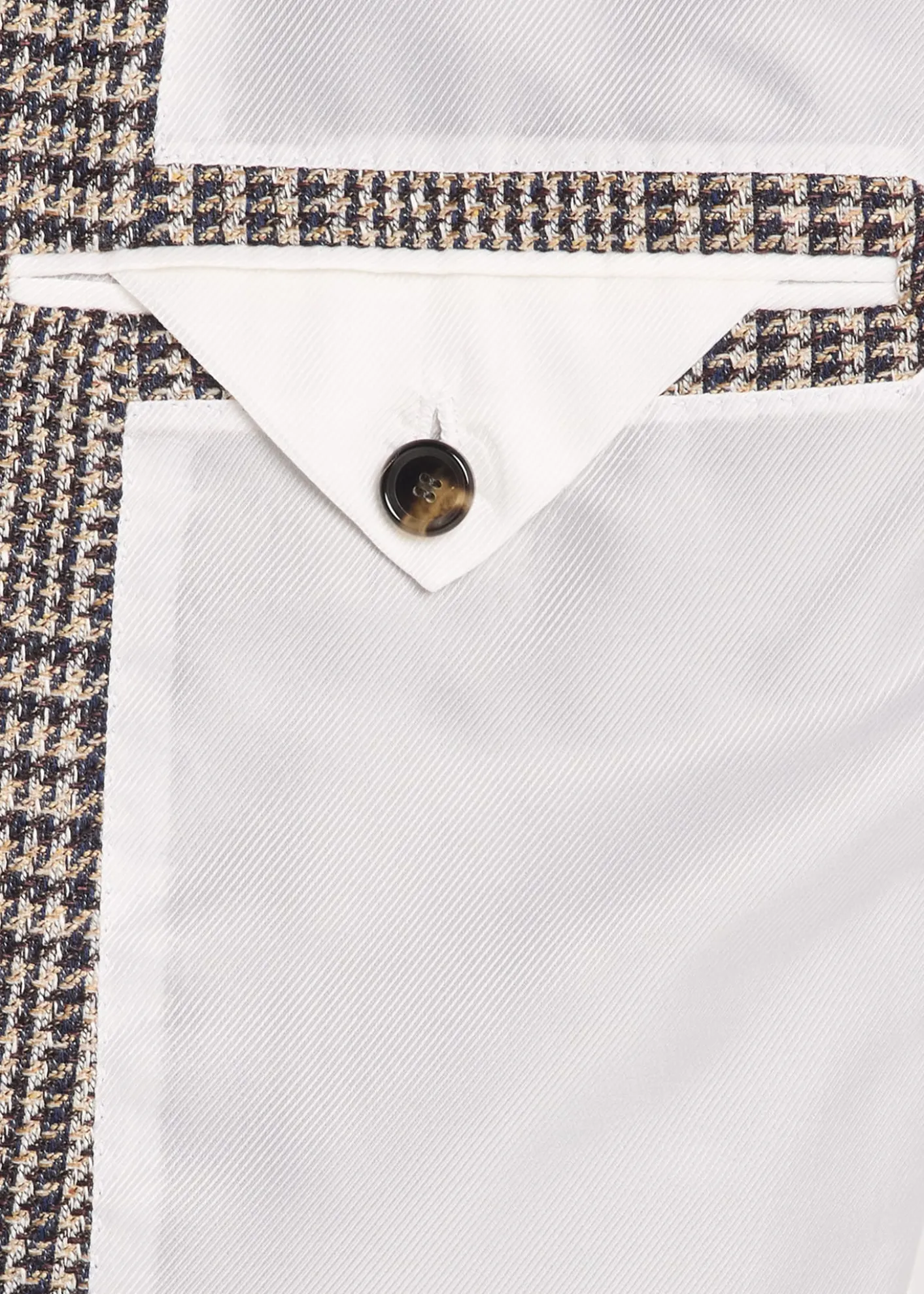 Cesare AttoliniMen's Wool, Silk and Linen Prince of Wales Sport Coat