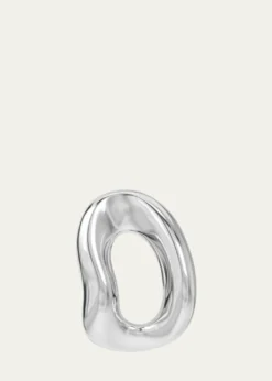 Charlotte ChesnaisSterling Silver Shima Hoop Earring, Single