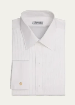 CharvetMen's Formal Shirt with Pleated Bib