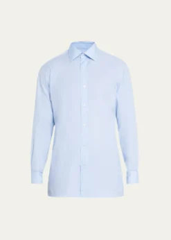 CharvetMen's French Cuff Cotton Dress Shirt