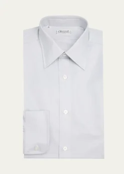 CharvetMen's Oxford Cotton Dress Shirt