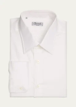 CharvetMen's Super Panama Cotton Dress Shirt