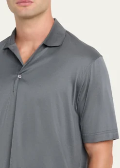CharvetMen's Cotton Jersey Polo Shirt