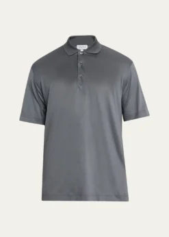 CharvetMen's Cotton Jersey Polo Shirt