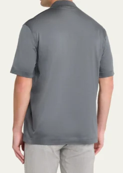 CharvetMen's Cotton Jersey Polo Shirt