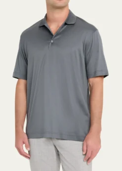 CharvetMen's Cotton Jersey Polo Shirt