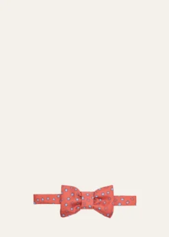 CharvetMen's Geometric Silk Bow Tie