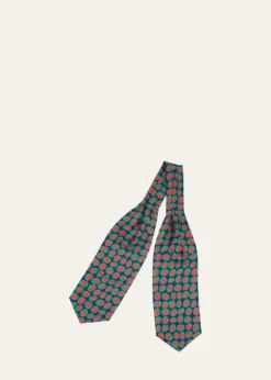 CharvetMen's Geometric Silk Neck Scarf