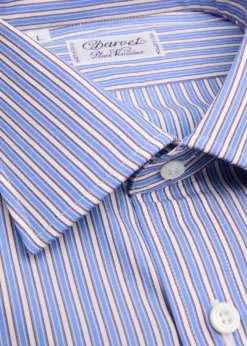 CharvetMen's Purple Label Striped Button-Front Shirt