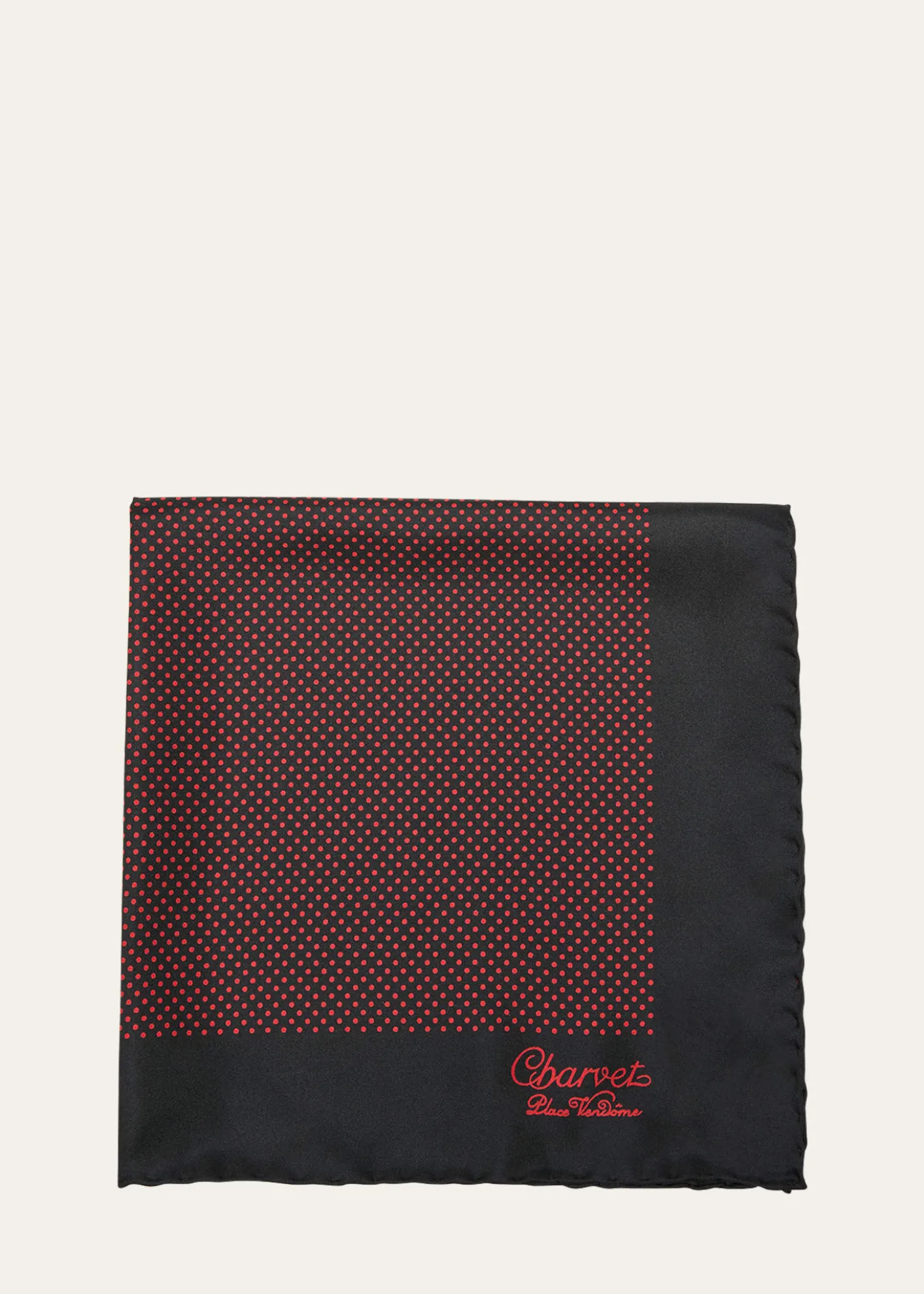 CharvetMen's Silk Dot-Print Pocket Square
