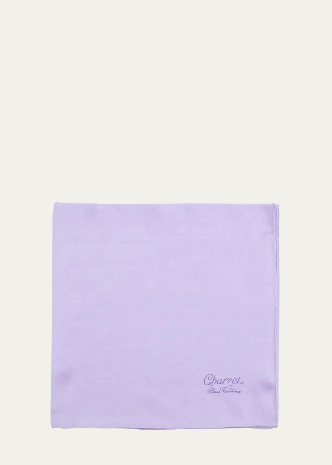 CharvetMen's Silk Logo-Print Pocket Square