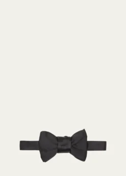 CharvetSilk Bow Tie, Black