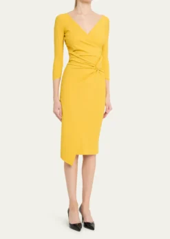 Chiara Boni La Petite RobeAxas Side-Twist Bodycon Dress