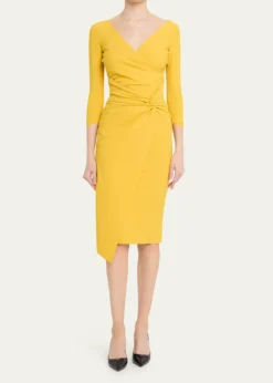 Chiara Boni La Petite RobeAxas Side-Twist Bodycon Dress