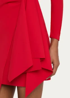 Chiara Boni La Petite RobeDraped Boat-Neck Mini Dress