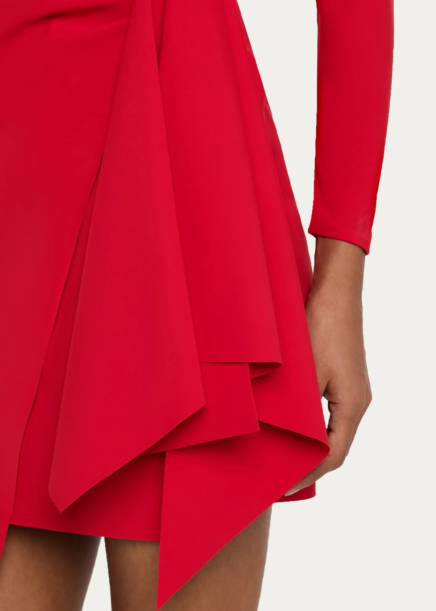 Chiara Boni La Petite RobeDraped Boat-Neck Mini Dress