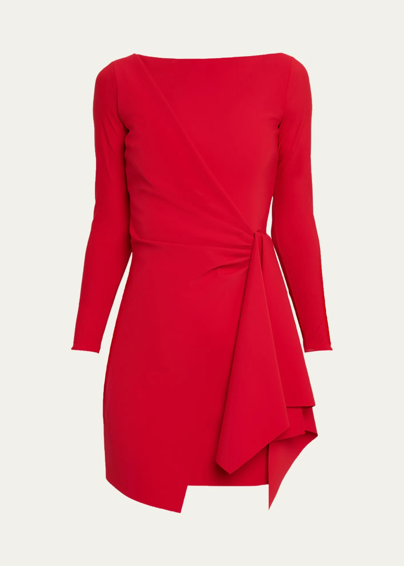 Chiara Boni La Petite RobeDraped Boat-Neck Mini Dress