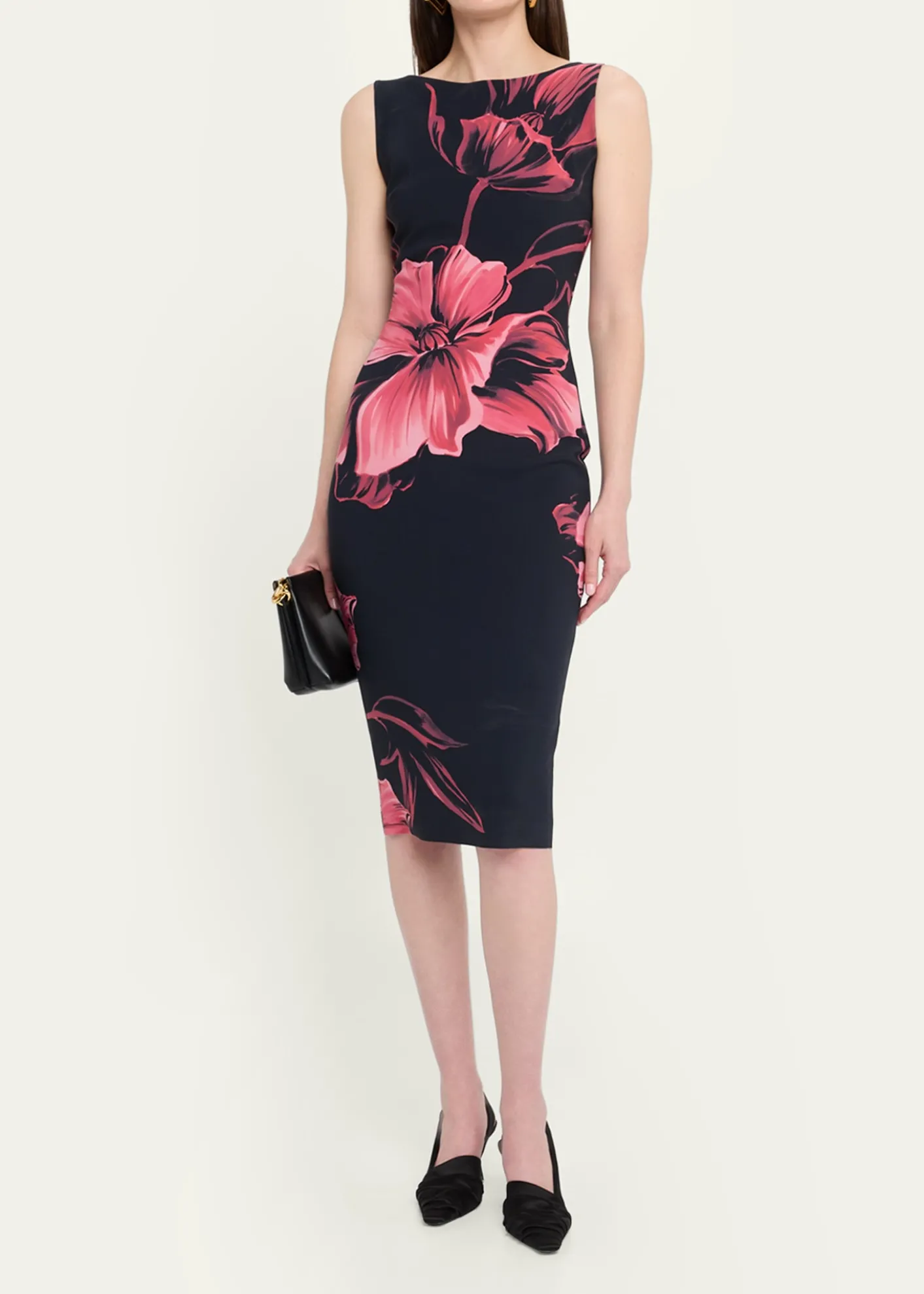 Chiara Boni La Petite RobeFloral-Print Bodycon Dress