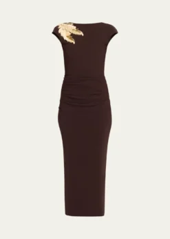 Chiara Boni La Petite RobeHesupie Embellished Bodycon Midi Dress