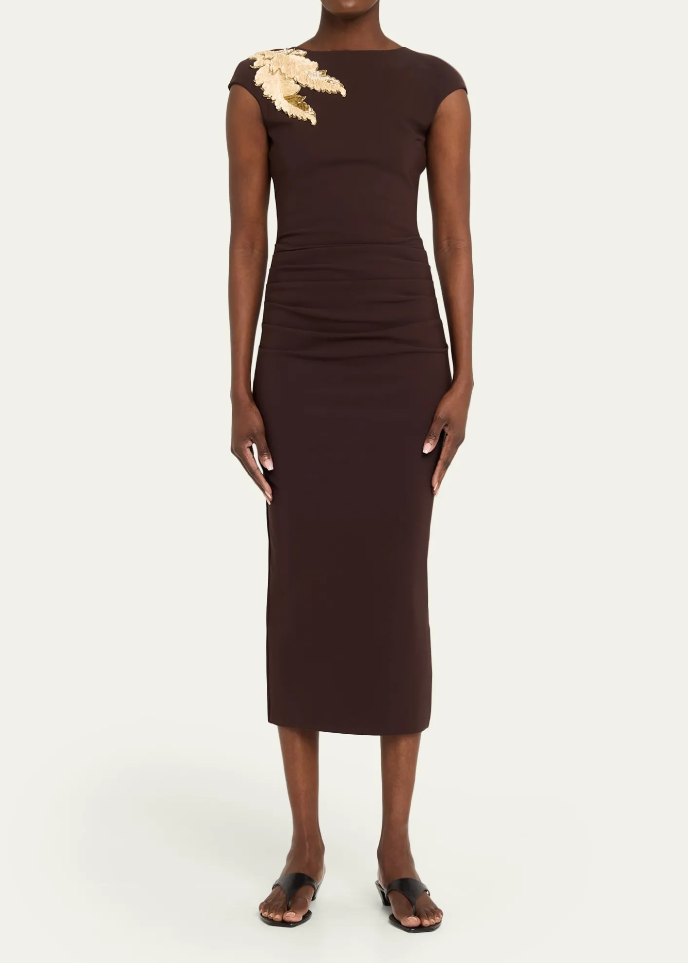 Chiara Boni La Petite RobeHesupie Embellished Bodycon Midi Dress