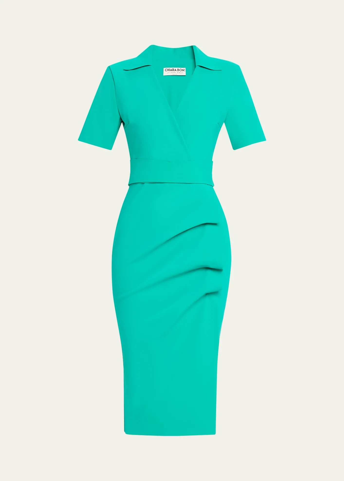 Chiara Boni La Petite RobeIttig Ruffle Bodycon Midi Dress