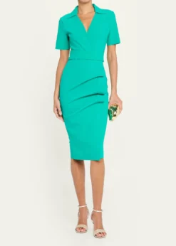 Chiara Boni La Petite RobeIttig Ruffle Bodycon Midi Dress