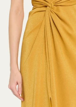Chiara Boni La Petite RobeOtsu One-Shoulder Shimmer Jersey Gown