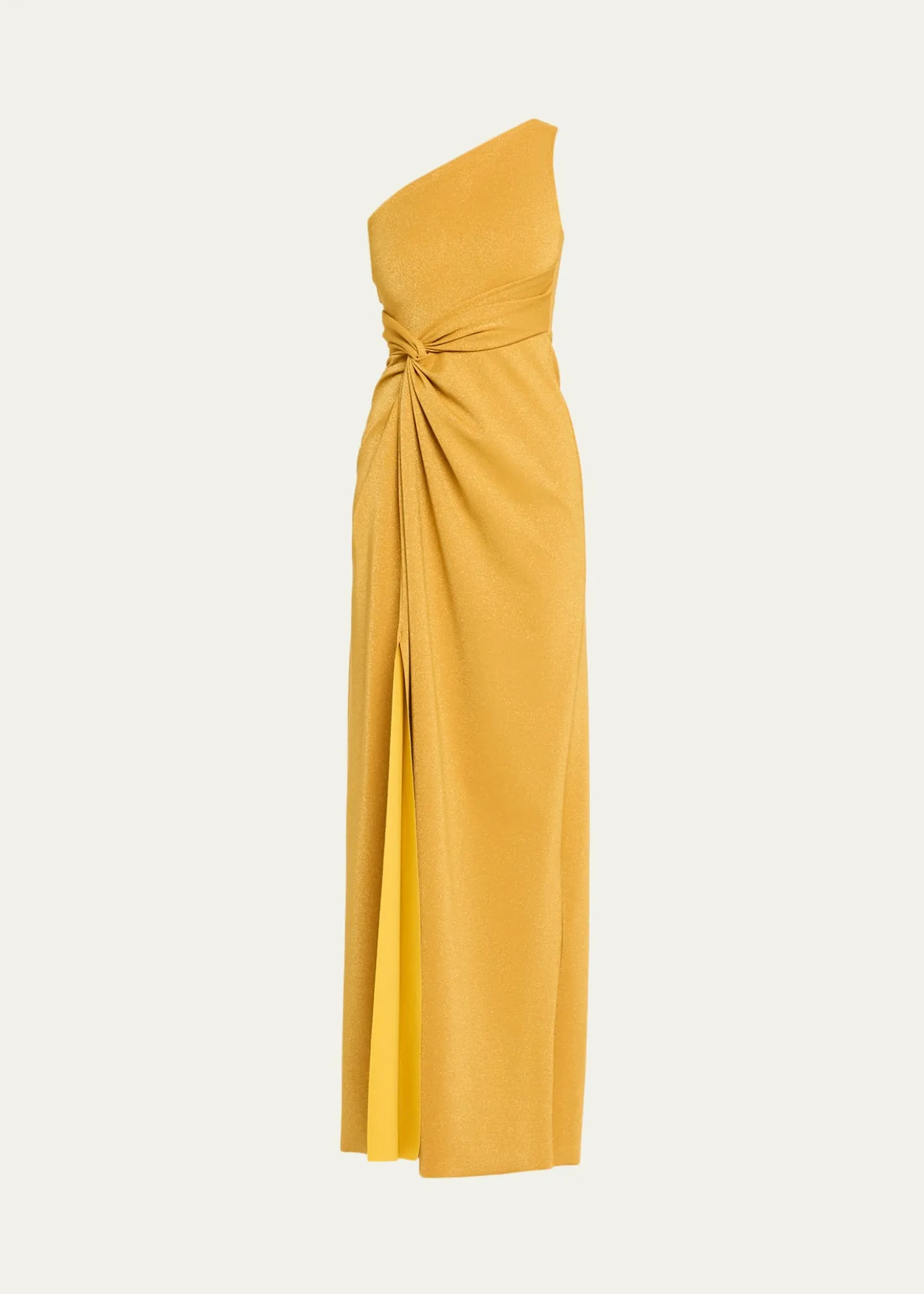 Chiara Boni La Petite RobeOtsu One-Shoulder Shimmer Jersey Gown