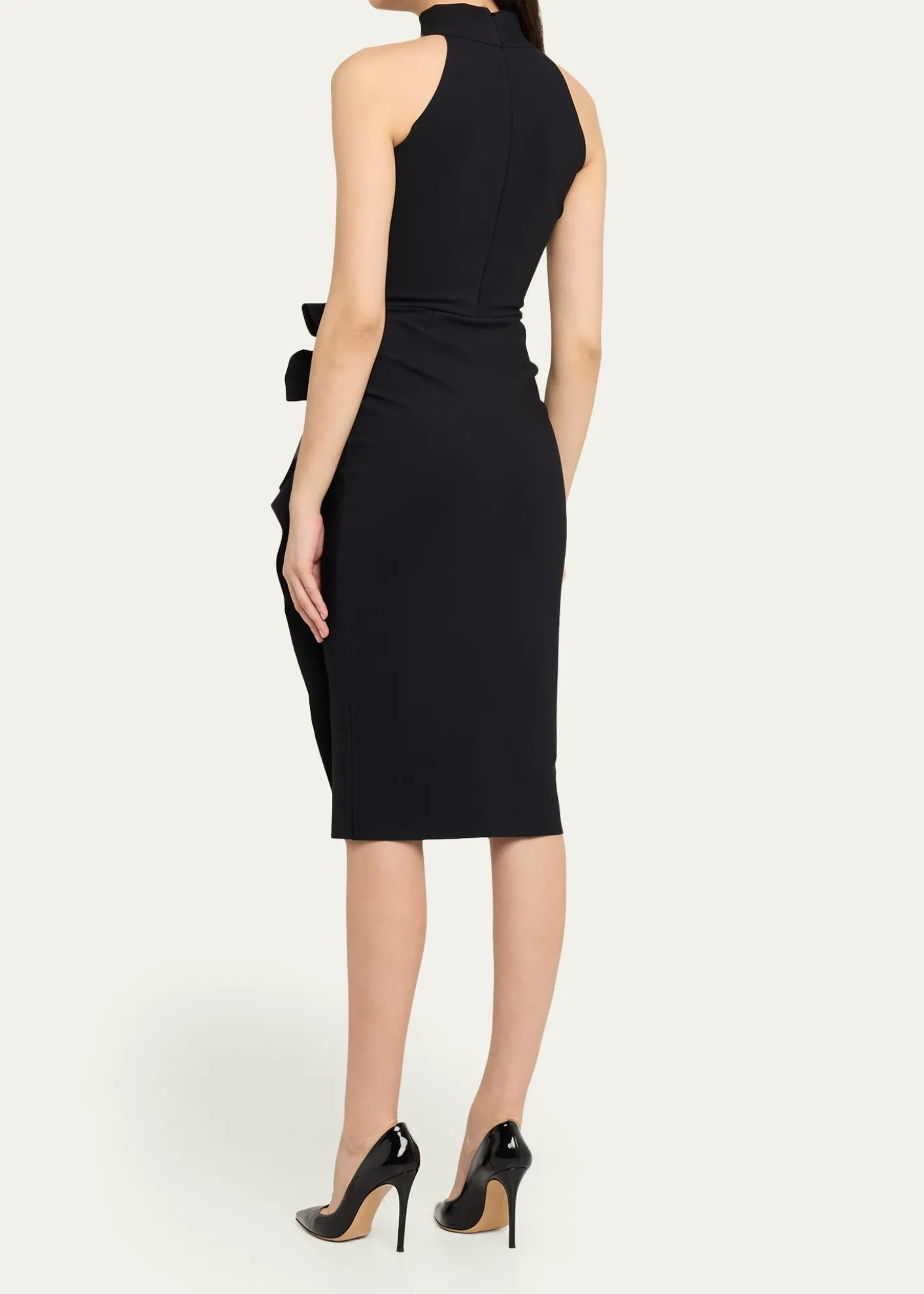 Chiara Boni La Petite RobeSleeveless Halter Ruched Dress