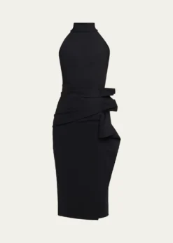 Chiara Boni La Petite RobeSleeveless Halter Ruched Dress