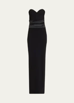 Chiara Boni La Petite RobeVeneta Strapless Sweetheart Column Gown