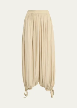 ChloeBalloon Trousers with Tie Details