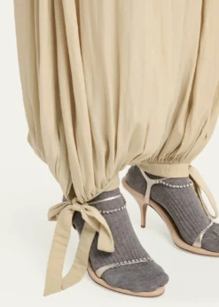 ChloeBalloon Trousers with Tie Details