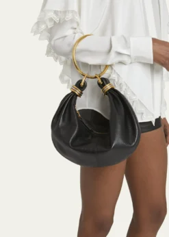 ChloeBracelet Bag Mini in Shiny Grained Calfskin