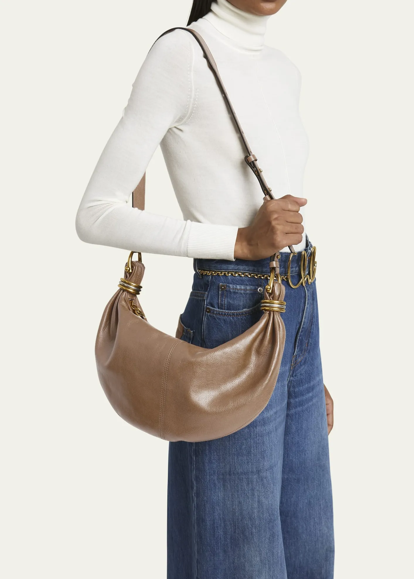 ChloeBracelet Bag Mini in Shiny Grained Calfskin