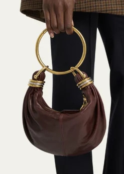 ChloeBrarcelet Mini Top-Handle Bag in Grained Leather